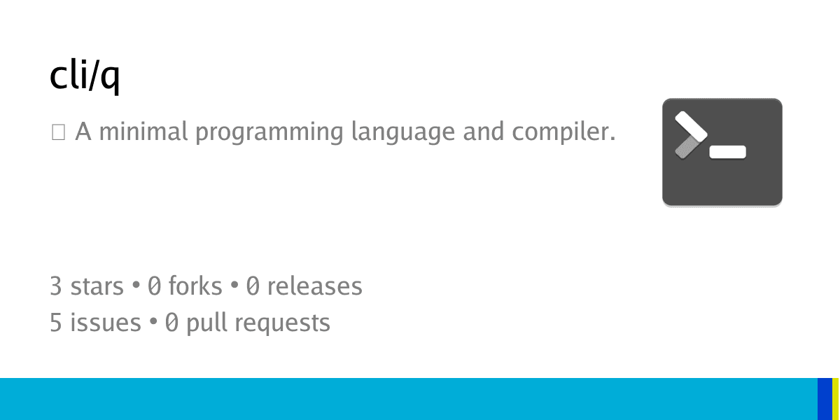 意外とシンプル！ちっちゃくてかわいいプログラミング言語「cli/q」って何？