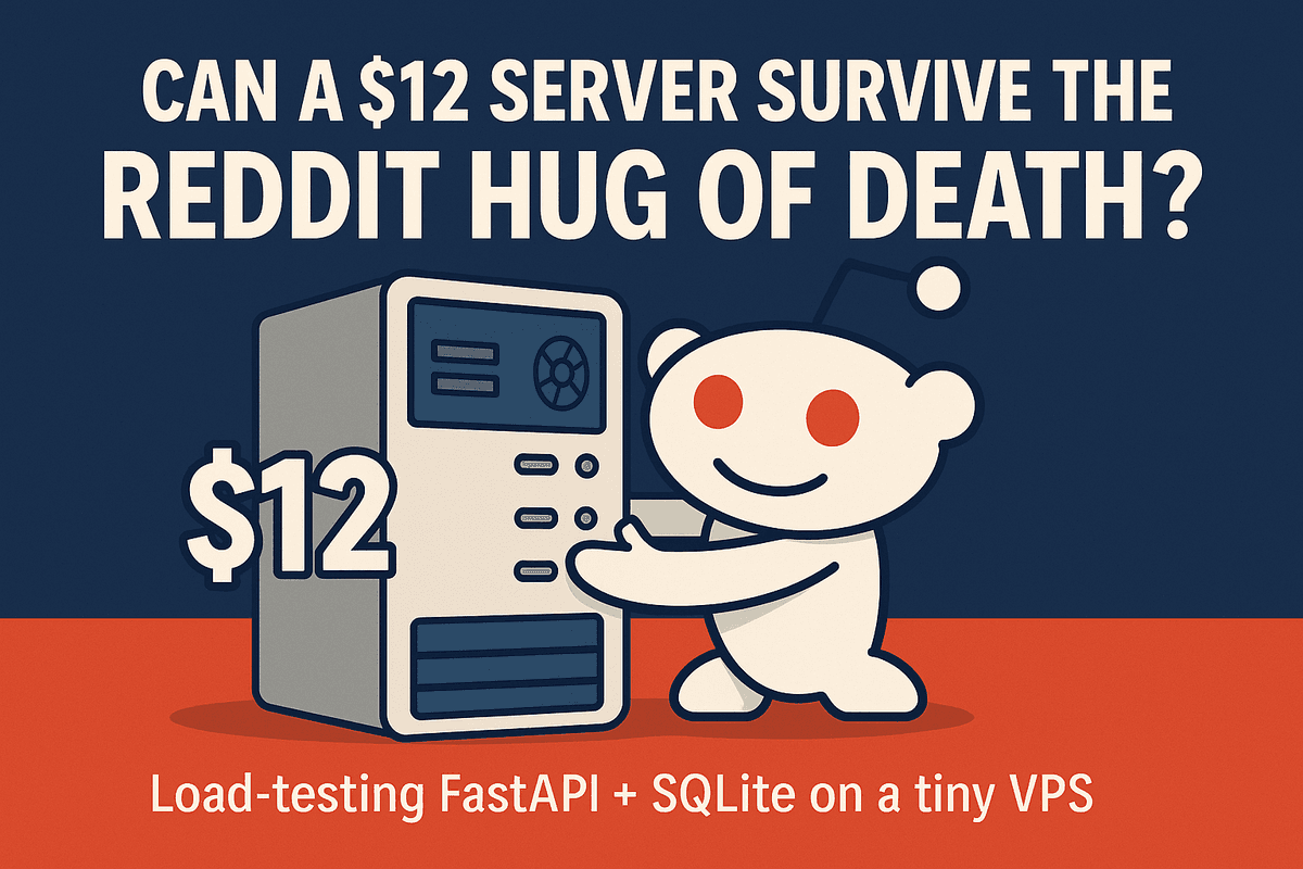 小さなサーバーで「Hug of Death」って耐えられるの？FastAPIとSQLiteで試してみた話