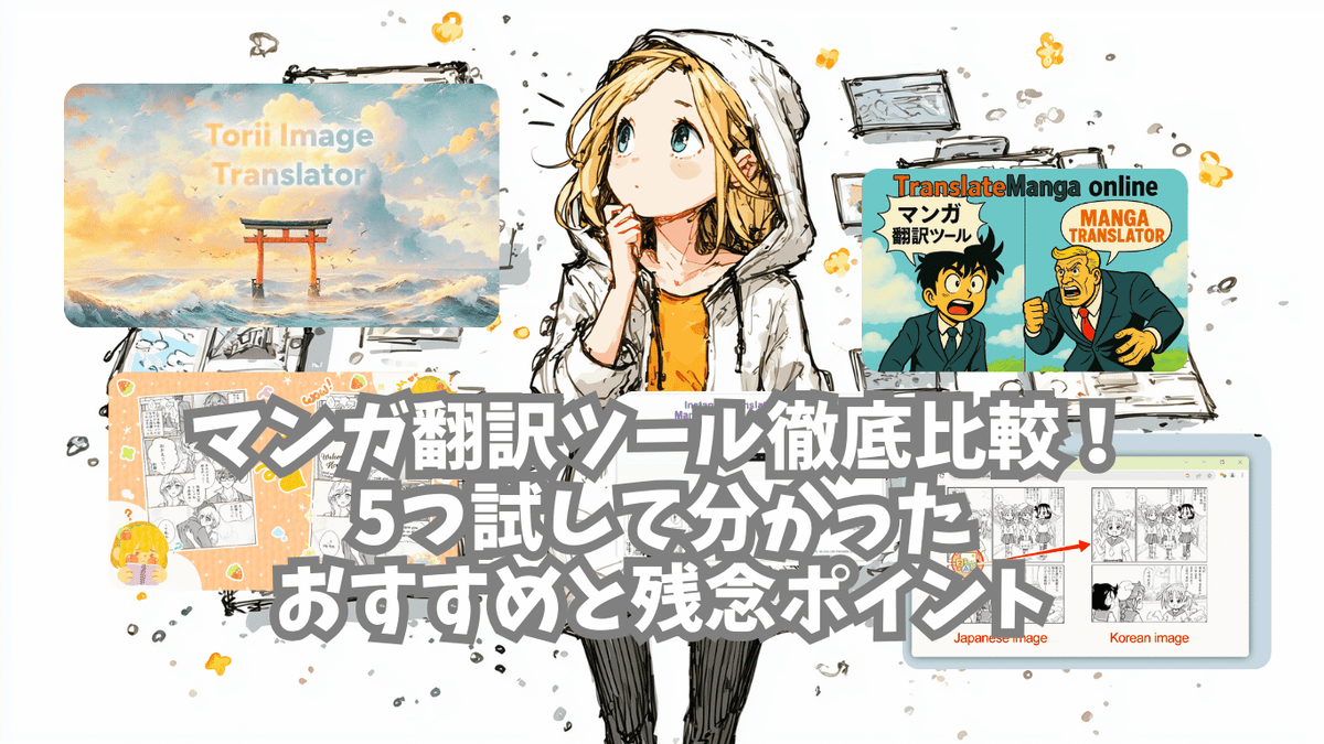 マンガ翻訳ツール徹底比較！5つ試して分かったおすすめと残念ポイント